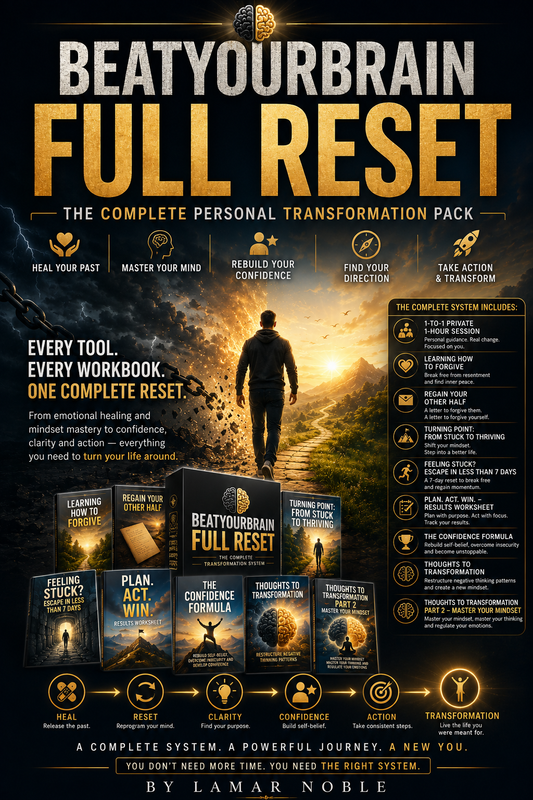 Beatyourbrain Full Reset - Your Complete Transformation System For Healing, Clarity, Confidence And Emotional Freedom